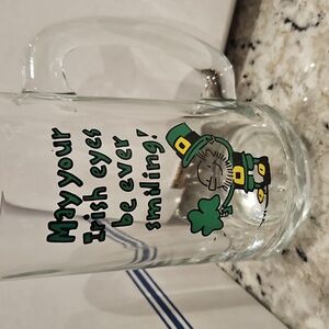 Ziggy glass mug St. Patrick's Day "May your Irish eyes be ever smiling!"